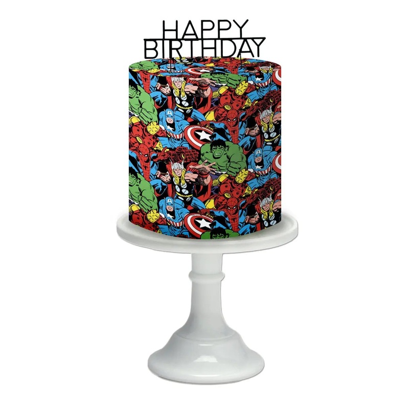 Avengers Edible Cake Wrap