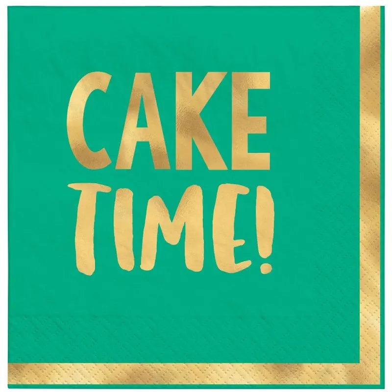 Cake Time Napkins - Beverage 16 Pkt