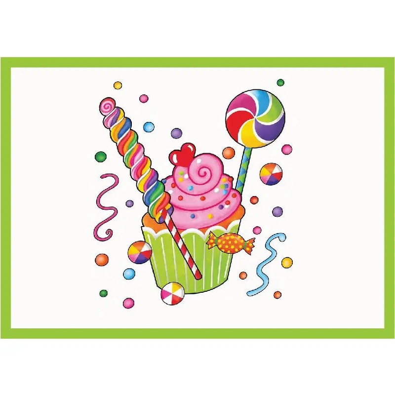 Candy Party Edible Cake Image - A4 Size