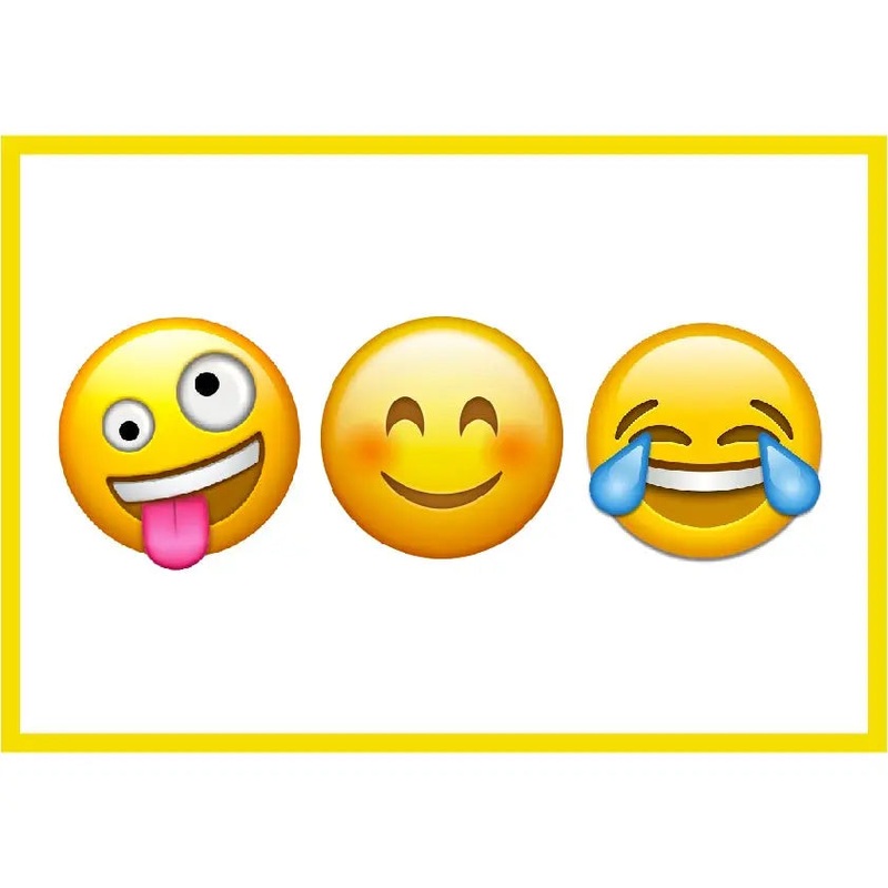 Emoji Edible Cake Image - A4 Size