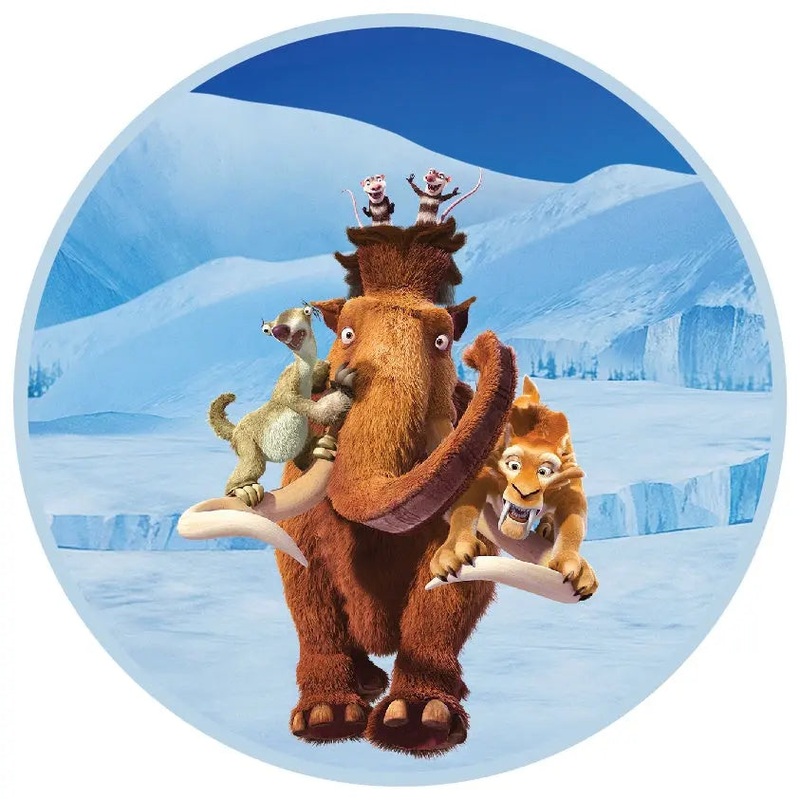 Ice Age Edible Cake Image