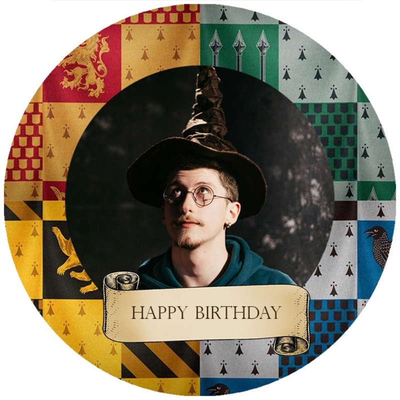 Personalised Harry Potter Edible Cake Image