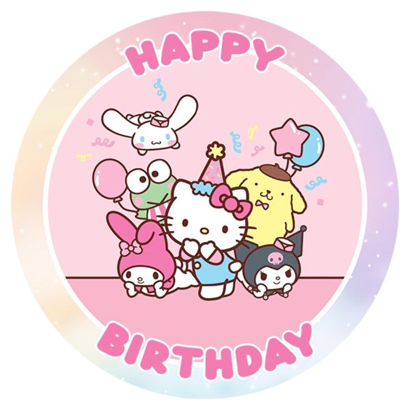 Sanrio Round Edible Cake Image