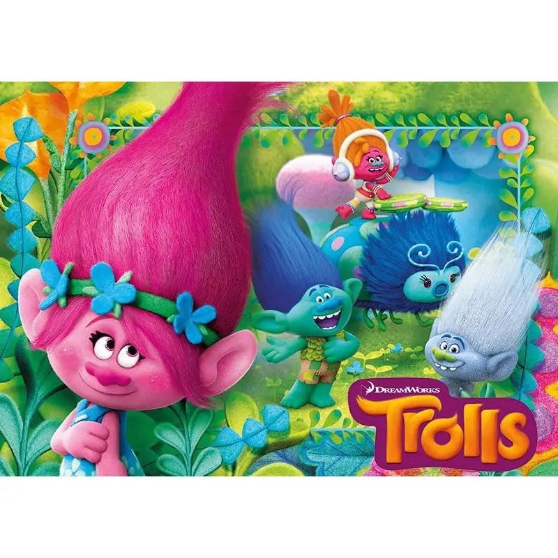 Trolls Edible Cake Image - A4 Size