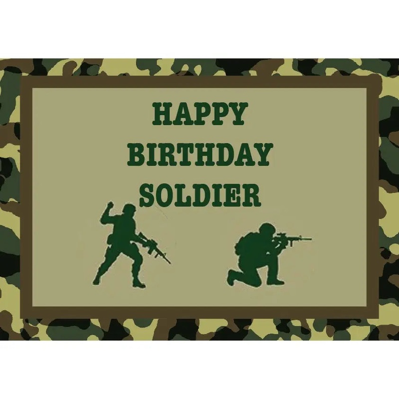 Army Edible Cake Image - A4 Size