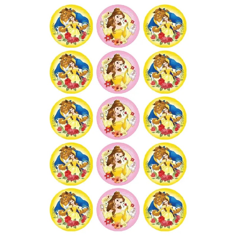 Beauty and the Beast Edible Cupcake Images