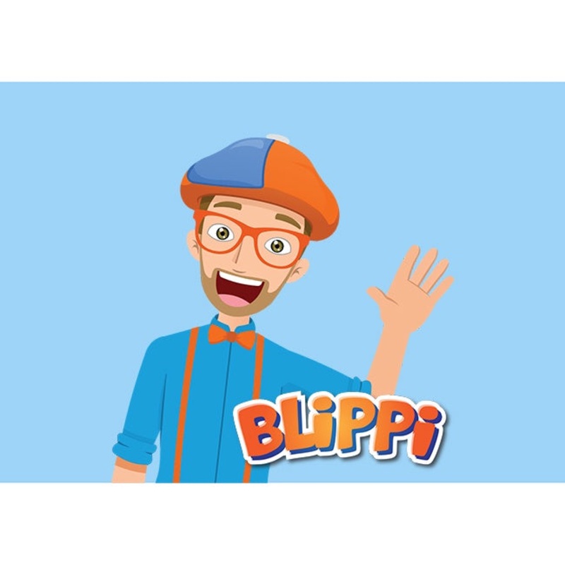 Blippi Edible Cake Image - A4 Size