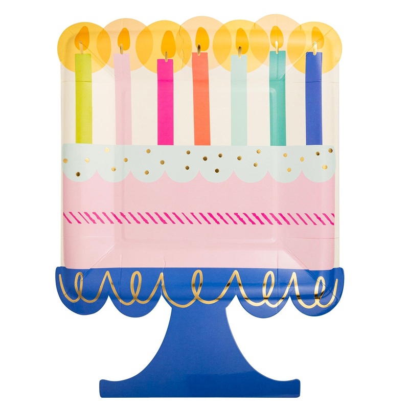 Cake Shaped Paper Party Plates 12"