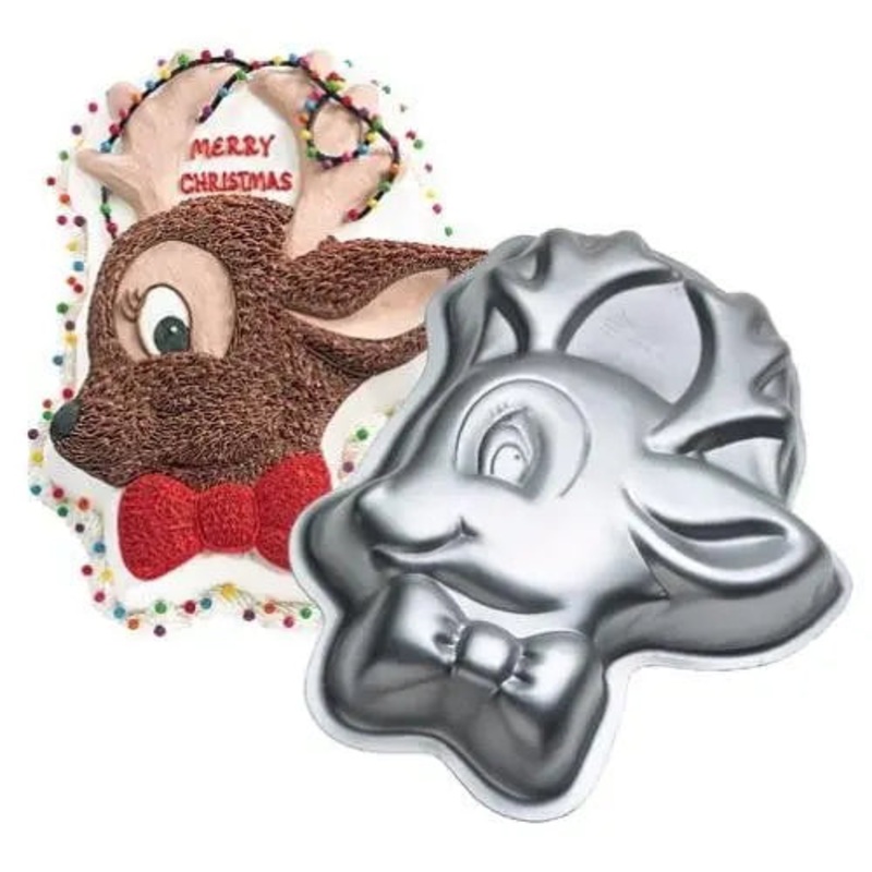 Christmas Rudy Reindeer Cake Tin Hire