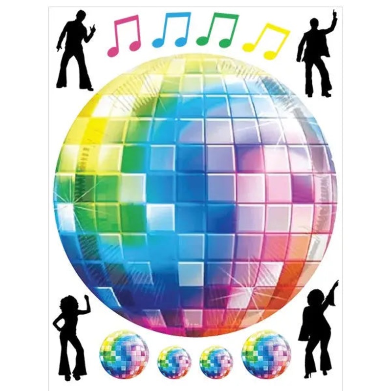 Disco Fever Edible Cake Image with FREE Edible Icons