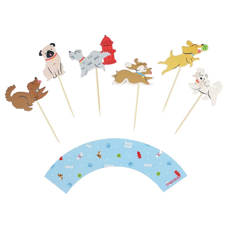 Good Dog Cupcake Toppers & Wrappers