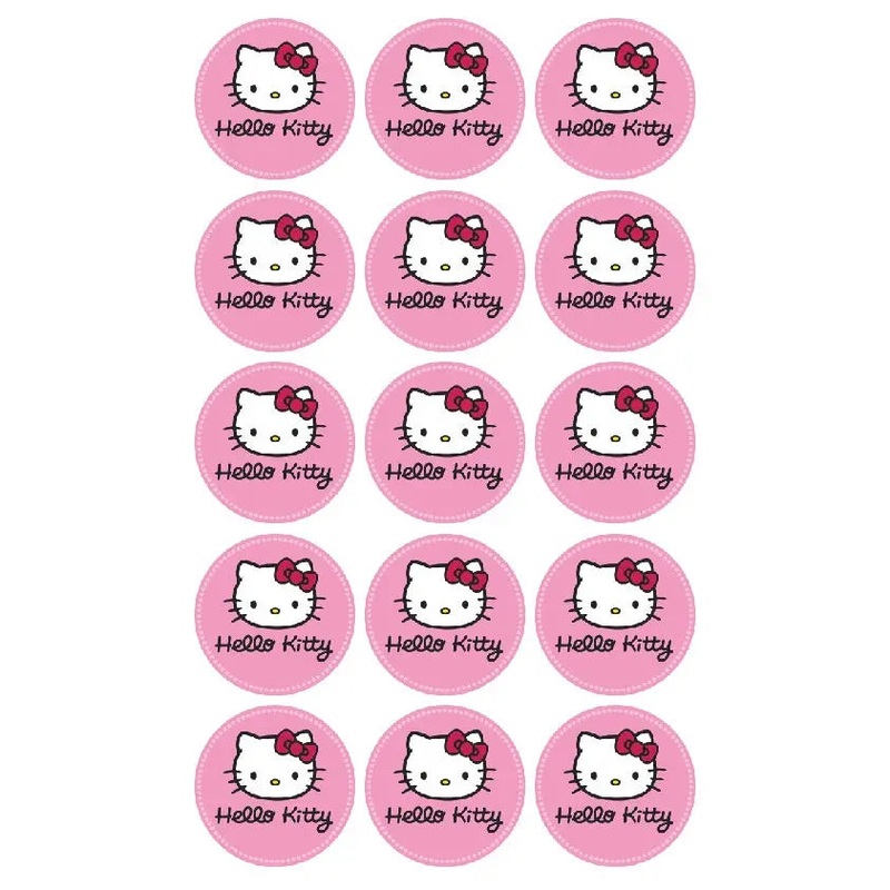 Hello Kitty Edible Cupcake Images