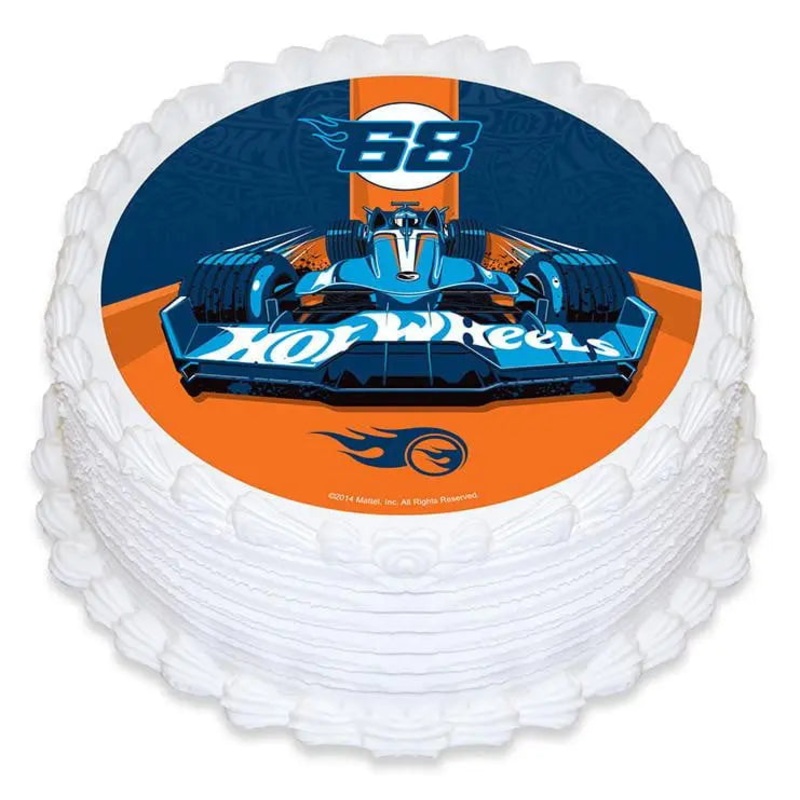 Hot Wheels Edible Cake Image