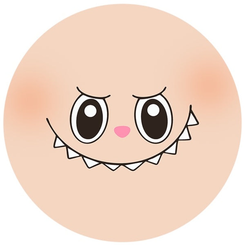 Labubu Face Edible Cake Image