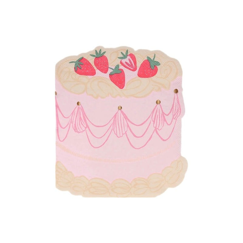 Meri Meri Party Pink Cake Napkins