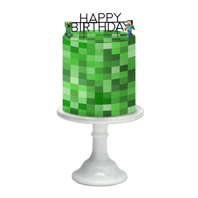 Minecraft Edible Cake Wrap