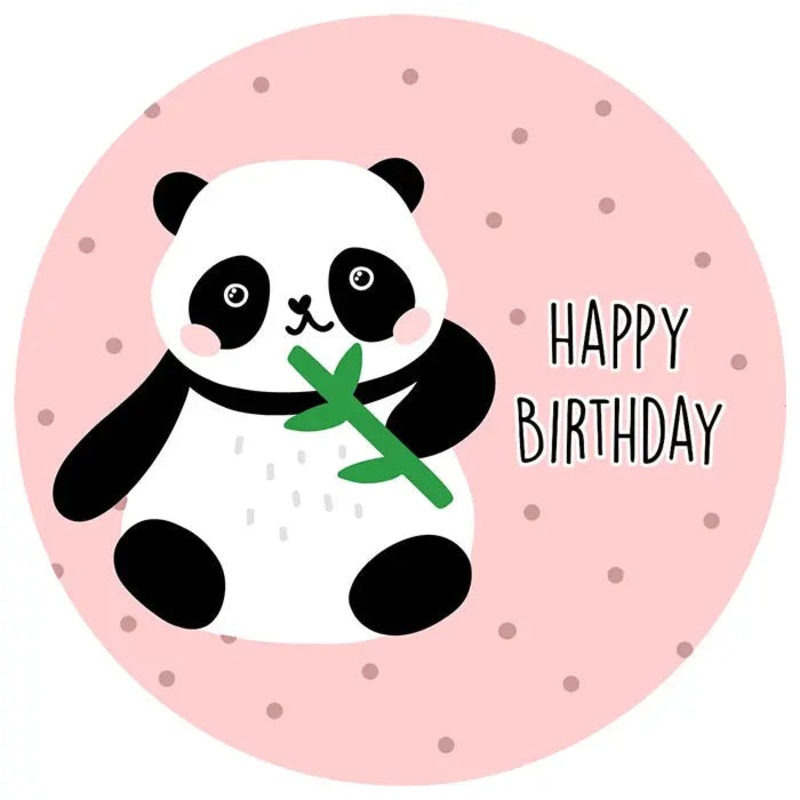 Panda Edible Cake Image