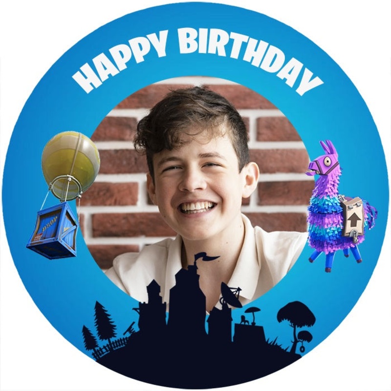 Personalised Fortnite Edible Cake Image