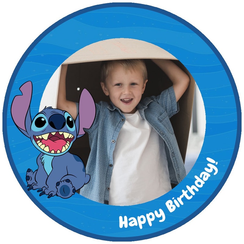 Personalised Stitch Edible Cake Image