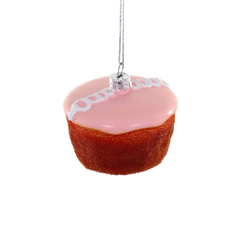 Pink Cupcake Ornament 2.5"