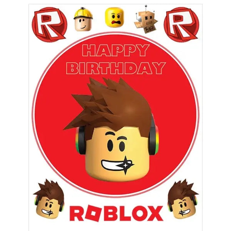 Roblox Edible Cake Image with FREE Edible Icons