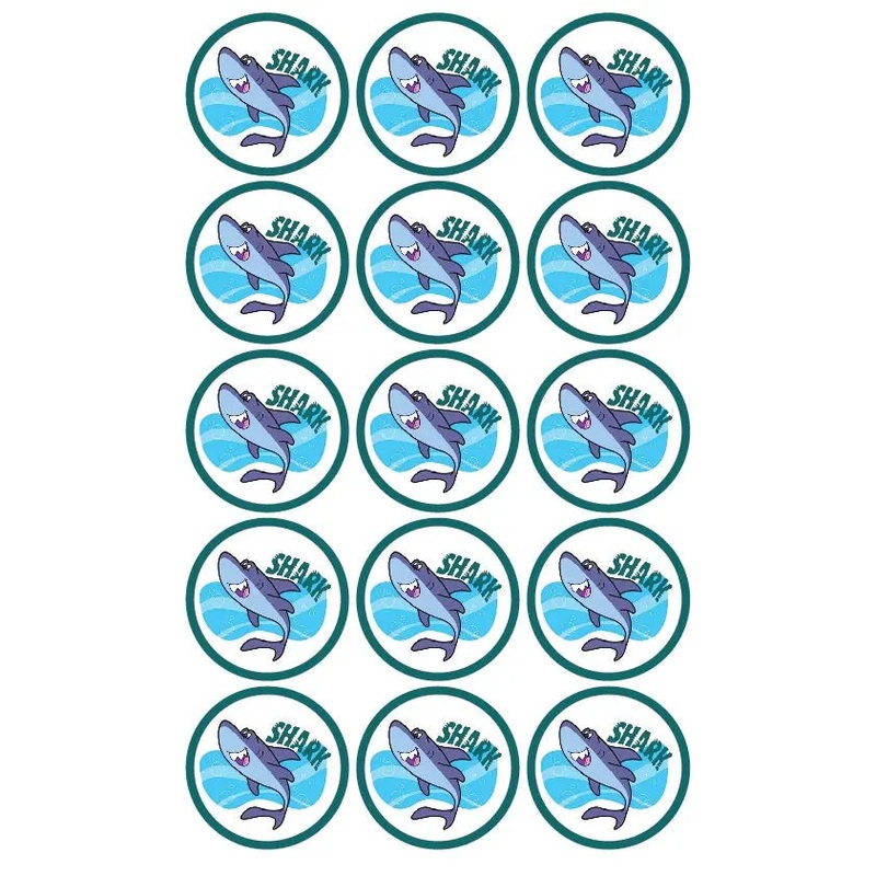 Shark Edible Cupcake Images