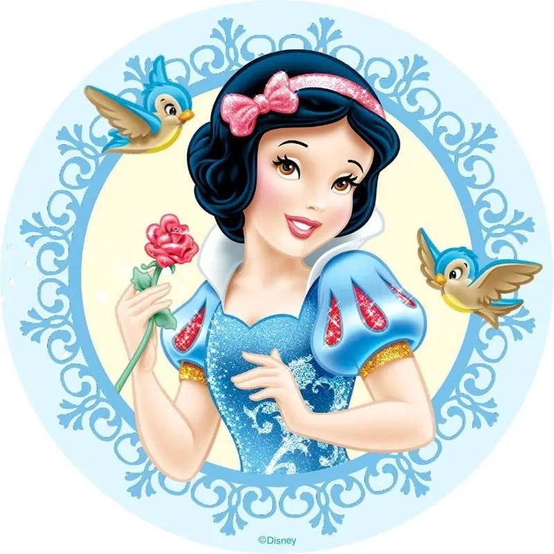 Snow White Edible Cake Image