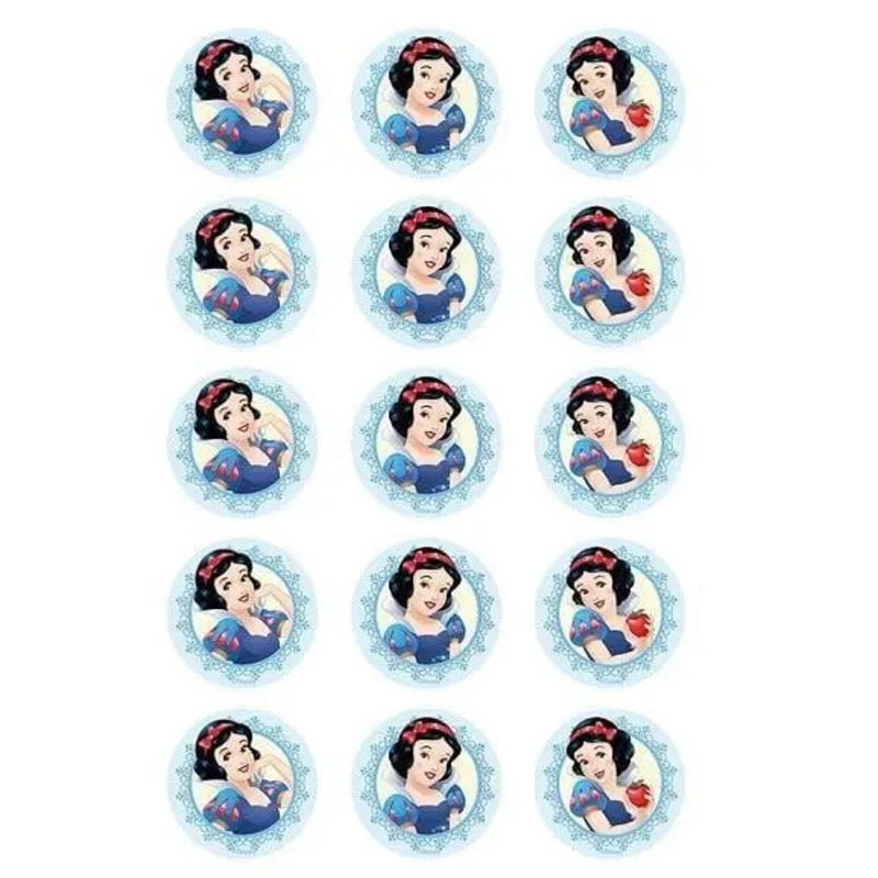 Snow White Edible Cupcake Images