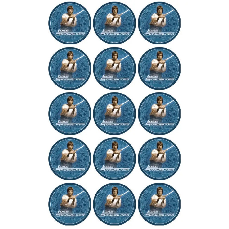 Star Wars Luke Skywalker Edible Cupcake Images