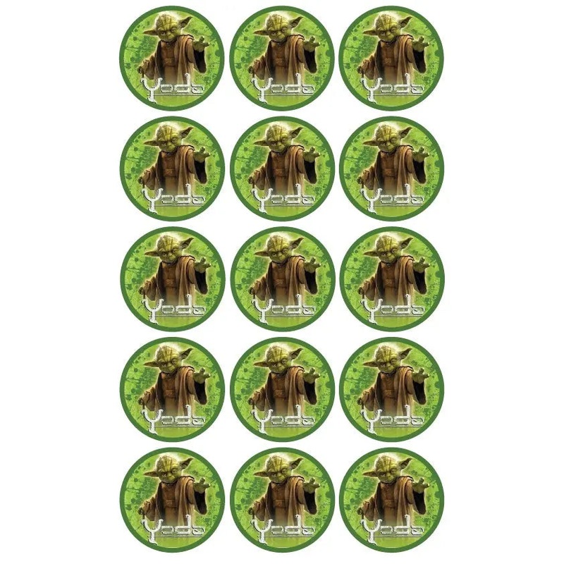 Star Wars Yoda Edible Cupcake Images