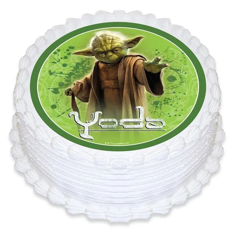 Stars Wars Yoda Edible Cake Image