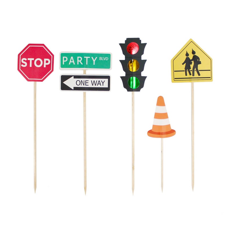 Transportation Party Cake Toppers