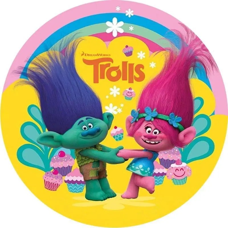 Trolls Edible Cake Image
