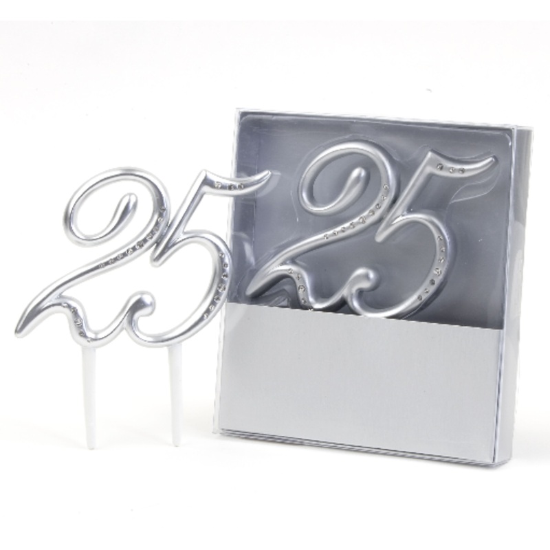 25th Anniversary Cake Decoration