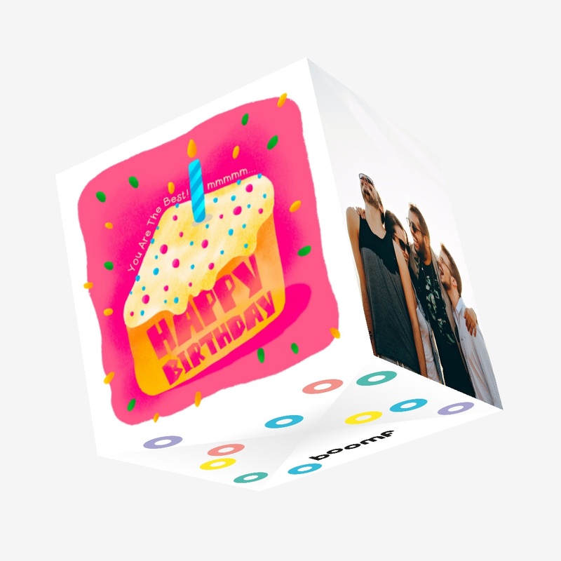 Birthday Cake Happy Birthday You're The Best Confetti-exploding Greetings Card