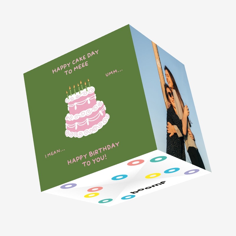 Cake Day To Me Birthday Confetti-exploding Greetings Card