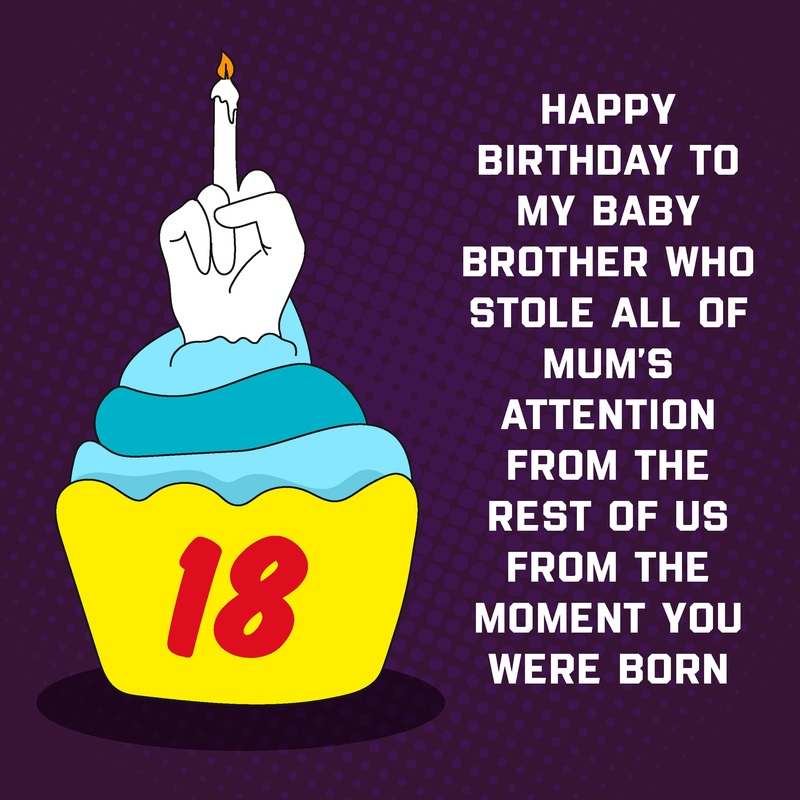 Happy 18th Birthday Brother F*ck You Cake