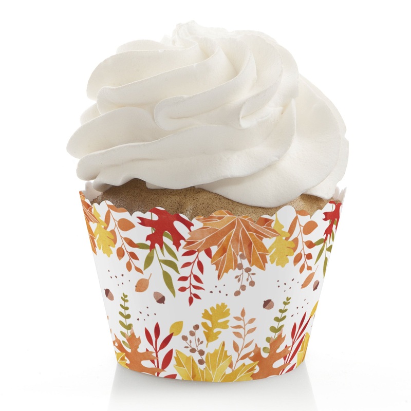 Fall Foliage - Autumn Leaves Party Decorations - Party Cupcake Wrappers - Set of 12