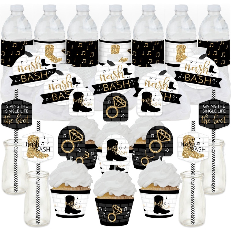 Nash Bash - Nashville Bachelorette Party Favors and Cupcake Kit - Fabulous Favor Party Pack - 100 Pieces