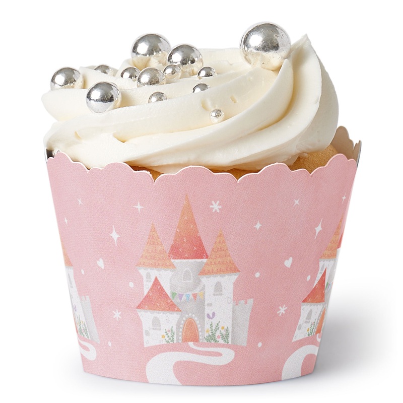 Princess Cupcake Wrappers - 12 Ct