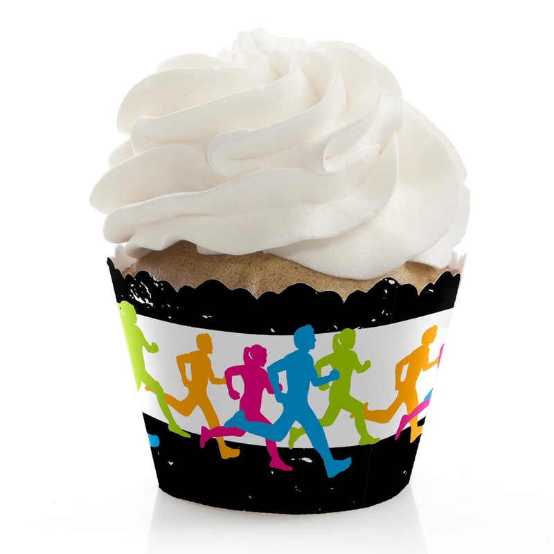Set The Pace - Running - Track, Cross Country or Marathon Decorations - Party Cupcake Wrappers - Set of 12