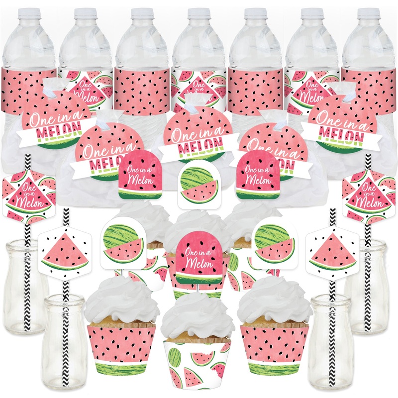 Sweet Watermelon - Fruit Party Favors and Cupcake Kit - Fabulous Favor Party Pack - 100 Pieces