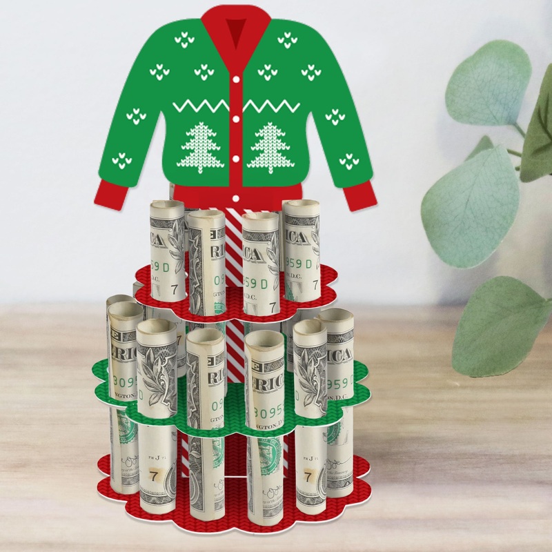 Ugly Sweater - DIY Holiday and Christmas Party Money Holder Gift - Cash Cake