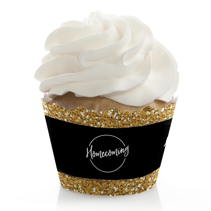 HOCO Dance - Homecoming Decorations - Party Cupcake Wrappers - Set of 12