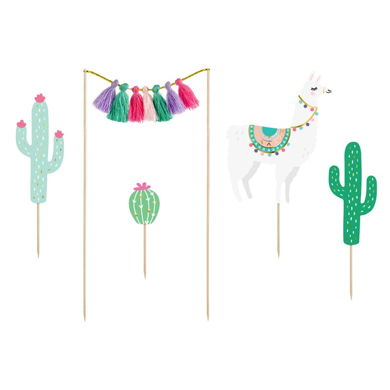 Llama Cake Toppers