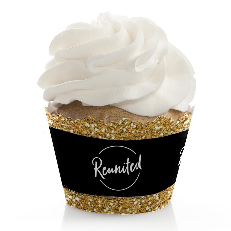 Reunited - School Class Reunion Party Decorations - Party Cupcake Wrappers - Set of 12