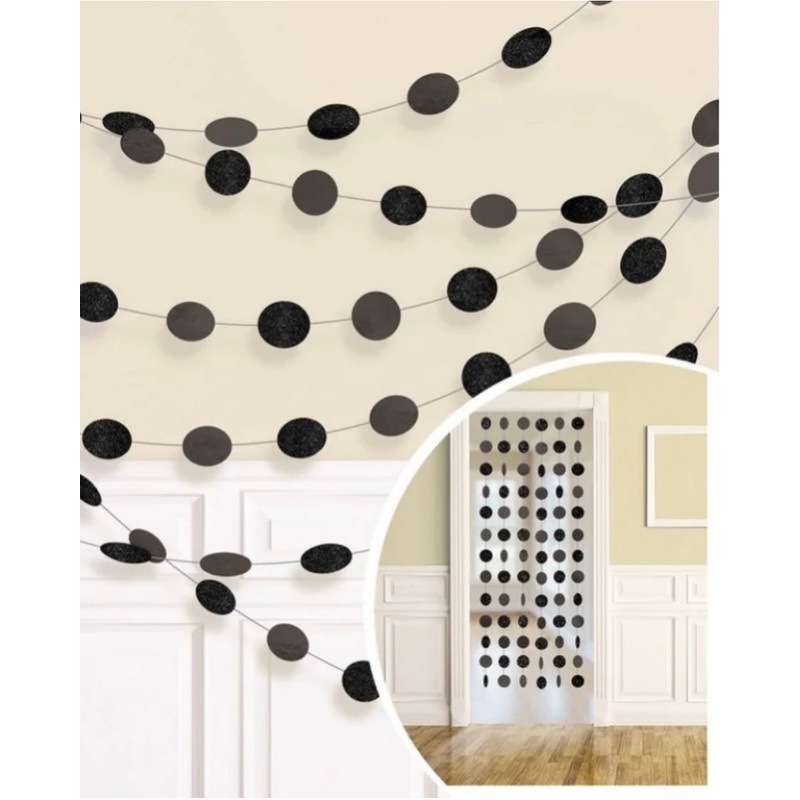 6 DOT GARLAND - JET BLACK