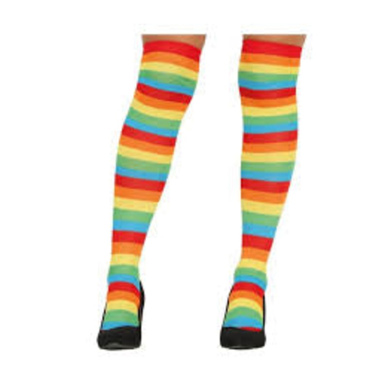 ADULT CLOWN OVER THE KNEE SOCKS