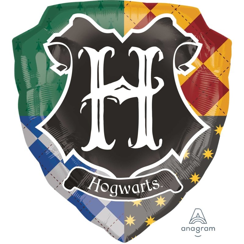 HARRY POTTER Foil Balloon Supershape - shield all houses