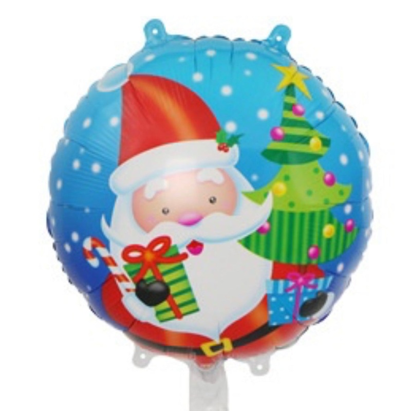SANTA HOLDING PRESENT FOIL BALLOON